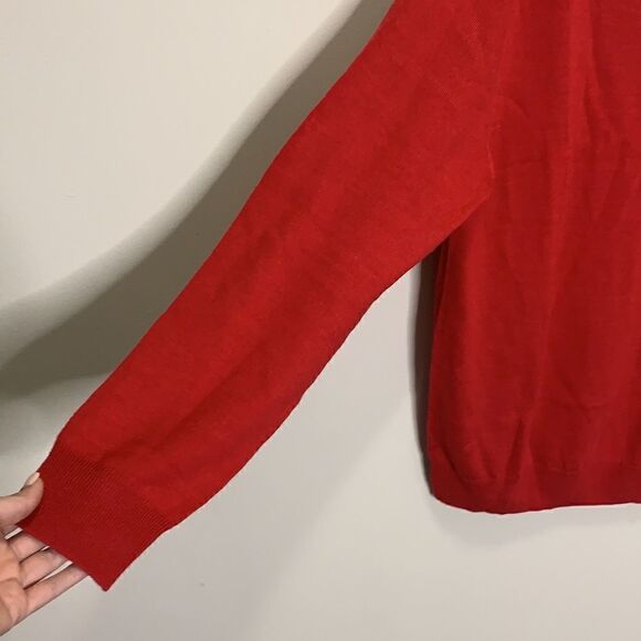 Joseph A Bank merino wool red sweater NWT large (C1) - Picture 3 of 6